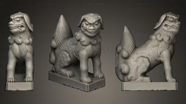 3D model Lion statue 005 F (STL)